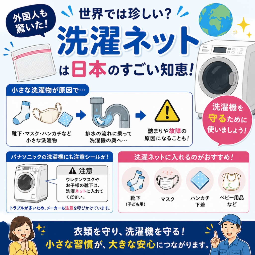外国人が驚いた日本の発明品　『洗濯ネット』