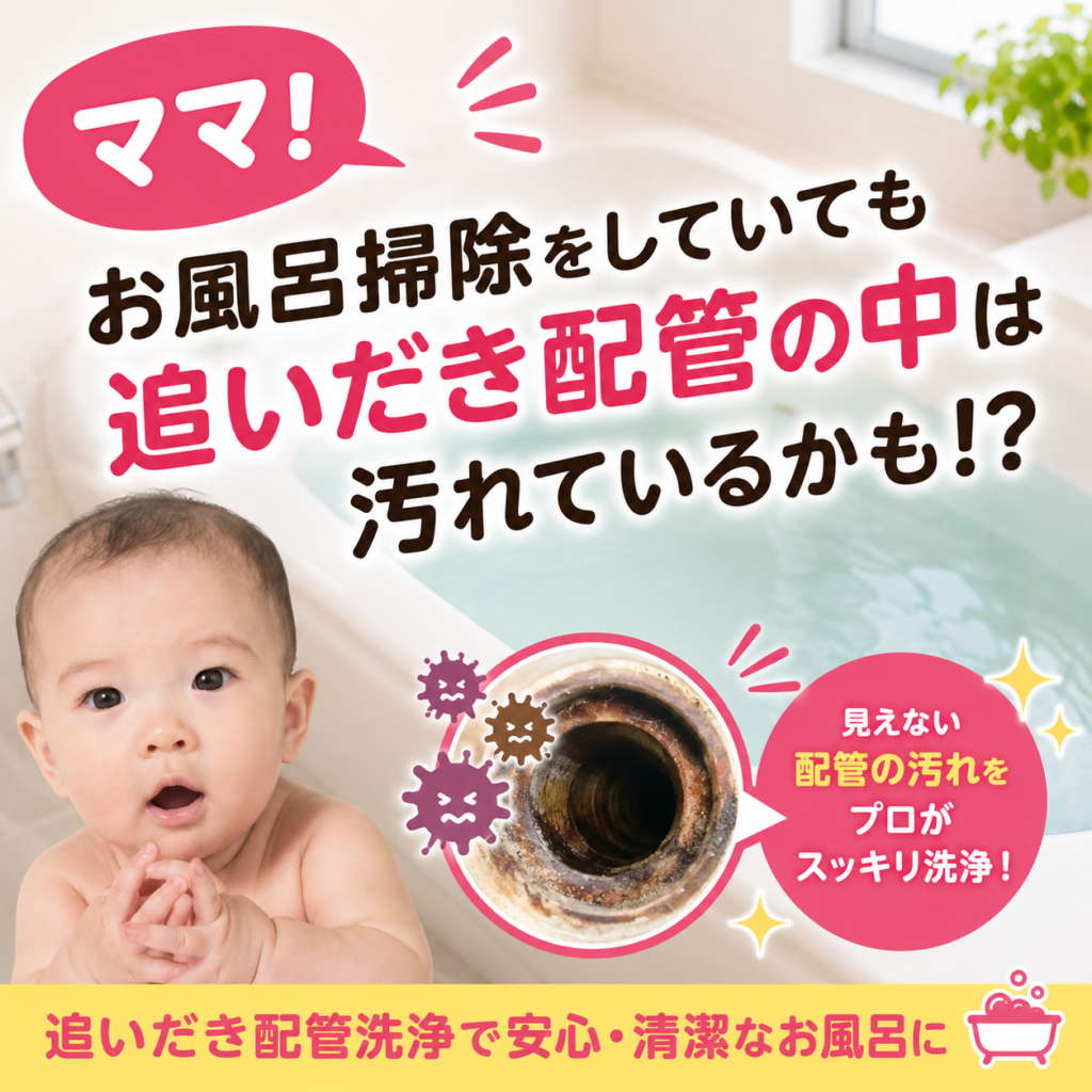【神戸市東灘区深江】17年間洗浄していない追い焚き配管を風呂釜洗浄してみました