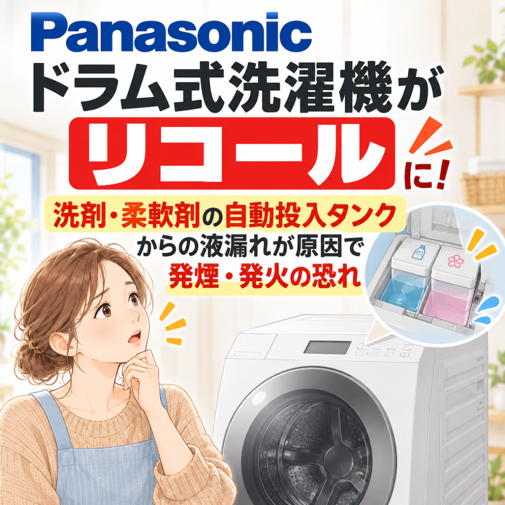 パナソニックのドラム式洗濯機がリコールに！分解洗浄の専門業者が解説